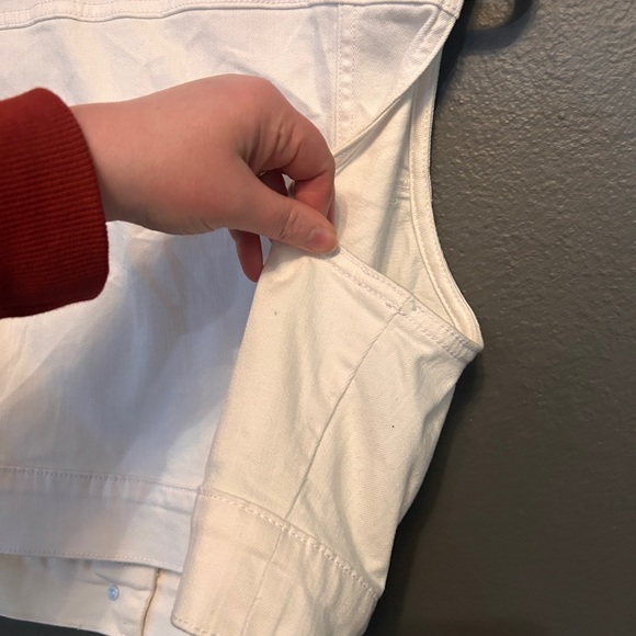 Torrid Cropped White Denim Vest Womens Large - Picture 9 of 12